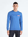 Flying Machine Brand Print Crew Neck Sweatshirt