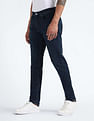 Flying Machine Mid Rise Slash Slim Tapered Jeans