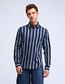 Flying Machine Slim Fit Vertical Striped Shirt
