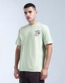 Flying Machine Embroidered Relaxed Fit T-Shirt