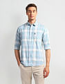 U.S. Polo Assn. Denim Co. Windowpane Checked Slim Fit Shirt