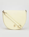 Tommy Hilfiger Solid Yellow PU Sling Bags