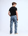 Flying Machine Cobain Loose Fit Blue Jeans