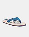 U.S. Polo Assn. Men V-Strap Striped Leon Flip Flops