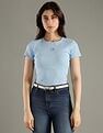 Tommy Hilfiger Solid Slim Fit Cotton T-Shirt