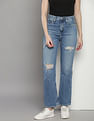 Calvin Klein High Rise Straight Fit Jeans