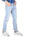 Aeropostale Men Light Blue Ripped Skinny fit Jeans