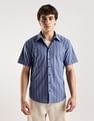 Calvin Klein Jeans Striped Regular-Fit Poplin Woven Shirt