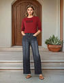 U.S. Polo Assn. Women High Rise Wide Leg Fit Jeans