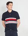 Arrow Sports Compact Cotton Horizontal Stripe Polo Shirt