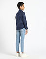 U.S. Polo Assn. Kids Boys Vertical Striped Oxford Shirt