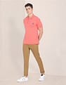 U.S. Polo Assn. Austin Trim Fit Solid Casual Trousers