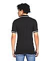 Calvin Klein Men Black Slim Fit Tipped Polo Shirt