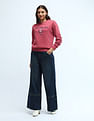 U.S. Polo Assn. Women Brand Printed Regular Fit Sweatshirt