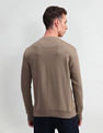Arrow Sport Crew Neck Horizontal Striped Sweatshirt