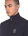 U.S. Polo Assn. Denim Co. High Neck Contrast Panel Sweater