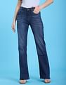 Flying Machine Women Mid Rise Bootcut Style Stone Wash Jeans