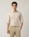 Arrow Newyork Manhattan Slim Fit Pure Cotton Satin Shirt