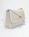 Tommy Hilfiger Logo Beige Polyester Sling Bag