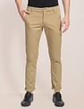 U.S. Polo Assn. Herringbone Textured Casual Trousers