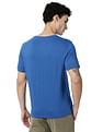 AD by Arvind Crew Neck Typographic Print Cotton T-Shirt