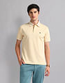 AD by Arvind Heathered Slim Fit Polo Shirt