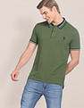 U.S. Polo Assn. Striped Collar Slim Fit Polo Shirt