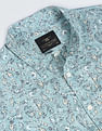Flying Machine Abstract Print Cotton Shirt