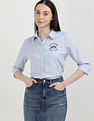 Tommy Hilfiger Heritage Logo Stripe Oxford Shirt