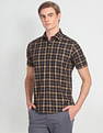 Arrow Sports Tartan Check Twill Casual Shirt