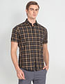 Arrow Sports Tartan Check Twill Casual Shirt