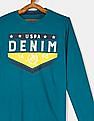 U.S. Polo Assn. Kids Crew Neck Brand Print T-Shirt