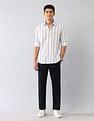 U.S. Polo Assn. Denim Co. Vertical Striped Dobby Regular Fit Shirt