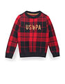 U.S. Polo Assn. Kids Boys Crew Neck Check Sweater