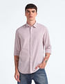 Flying Machine Vertical Stripe Seersucker Shirt