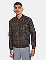 Flying Machine Stand Collar Zip Up Reversible Bomber Jacket