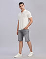 Tommy Hilfiger Regular Fit Solid Mid Rise Shorts