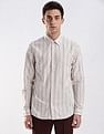 Calvin Klein Jeans Vertical Stripes Slim Fit Dobby Woven Shirt