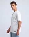 Flying Machine Solid Pattern Relaxed Fit T-Shirt