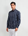 Arrow Sport Vertical Striped Tailored Fit Shirt