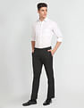 Arrow Heathered Hudson Tailored Regular Fit Trousers
