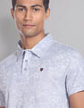 AD by Arvind Floral Print COOL-IT Real Deal Polo Shirt