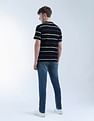 Flying Machine Slash Slim Tapered Fit Light Washed Jeans