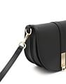Tommy Hilfiger Solid Black Pu Sling Bag