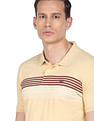 Arrow Sports Short Sleeve Striped Polo Shirt