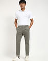 Tommy Hilfiger Grey Men's Trousers for Sleek Style