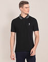U.S. Polo Assn. Brand Collar Solid Polo Shirt