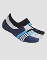 USPA Innerwear Silicone Grip No Show I646 Socks - Pack Of 3