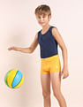USPA Innerwear Boys Cotton Spandex Solid Trunks - Pack Of 3
