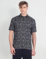 Flying Machine Short Sleeve Paisley Print Shirt